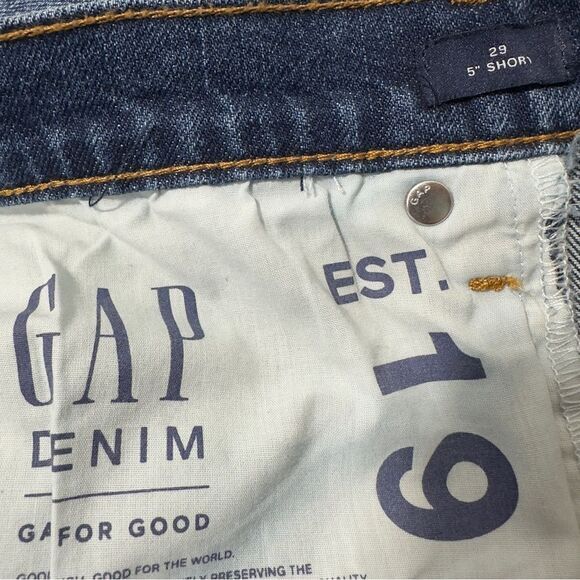 GAP 5” DENIM SHORT‎ 29 LIGHT INDIGO CASUAL - Picture 6 of 10